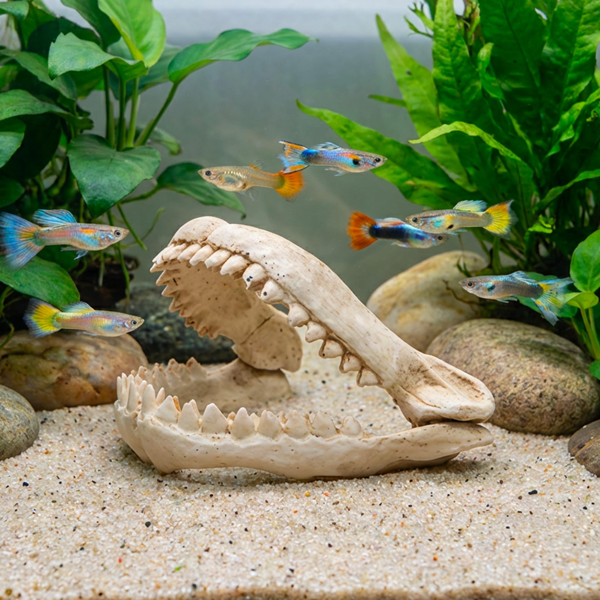 CROCI Dents de Requin Décoratif pour Aquariophilie Taille M