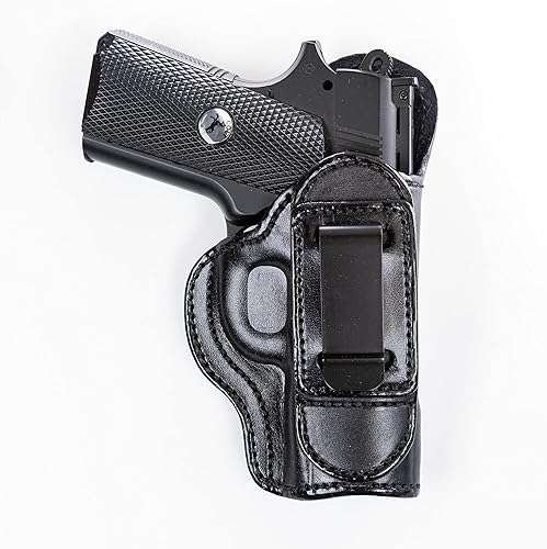 Maxx Carry Compatible conrepuesto para funda de pistola de cuero compatible con Kimber Micro 9, Ultra Carry II 0.354 in, .45 ACP, Bersa Thunder 380,