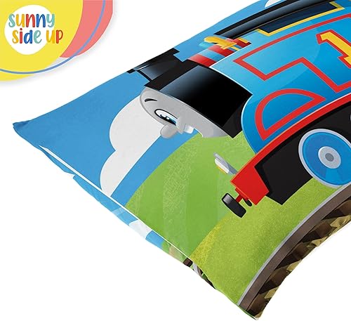 Miniatura 6 de Sunny Side Up Mattel Thomas & Friends - Juego de 2 fundas de almohada reversibles, fundas de almohada de doble cara, ropa de cama súper suave para