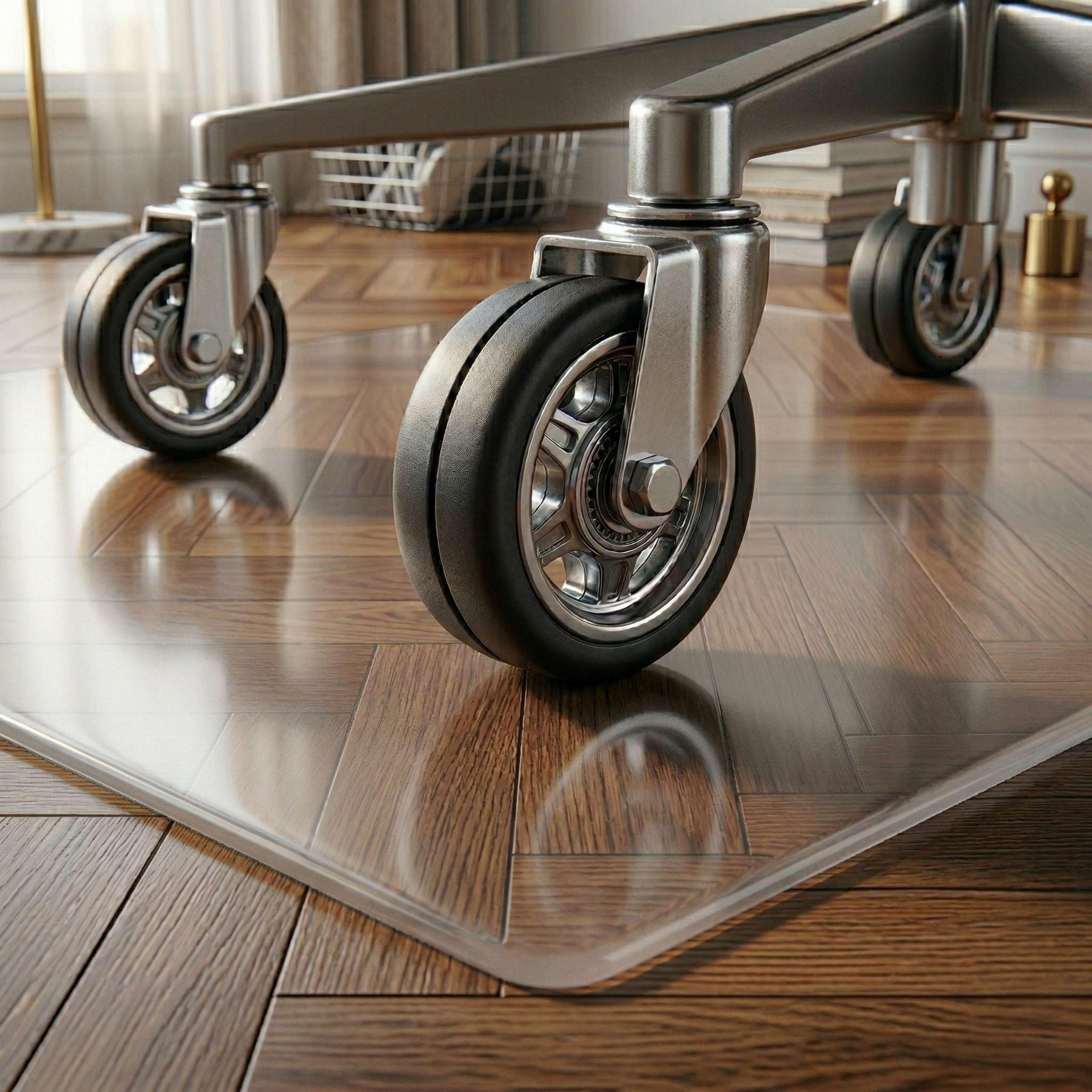 Artwelt Tapis de Sol Transparent 2 mm pour Chaise de Bureau – Protège-Sol Léger pour Bureau à Domicile Taille Personnalisable (120cm X 90cm)