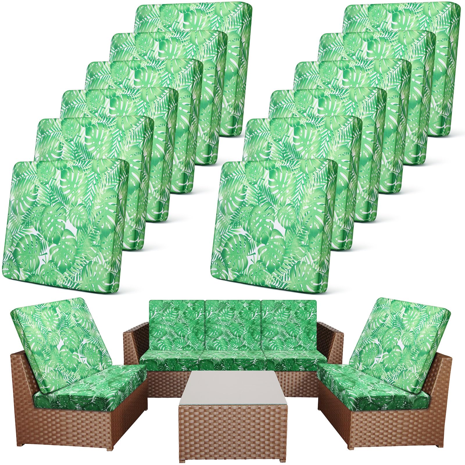 Colorful Patio Cushion Covers - 12 Pack -15