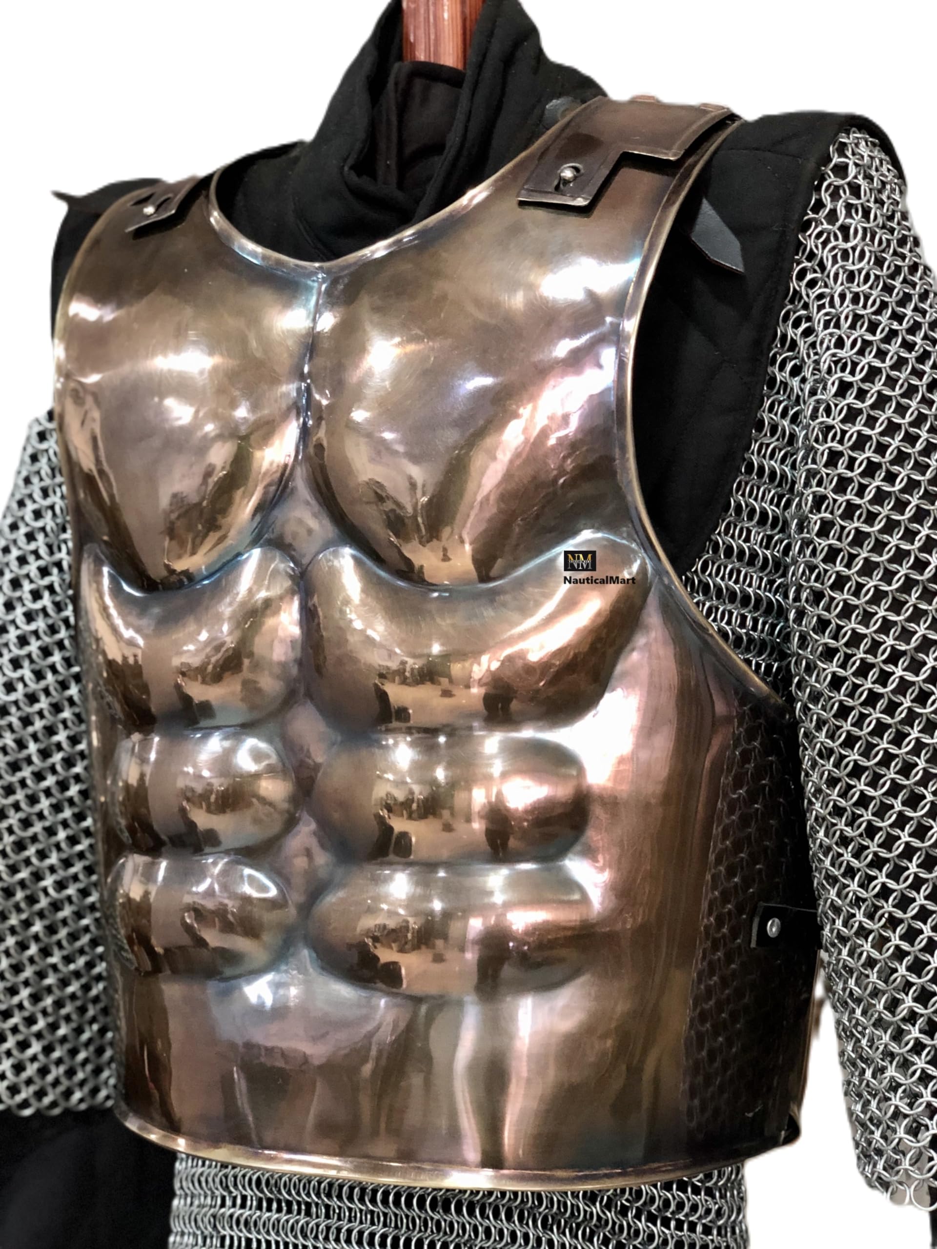 NauticalMart Medieval Antique Muscle Armor Breastplate Armour LARP Halloween Costume (Copper Antique)