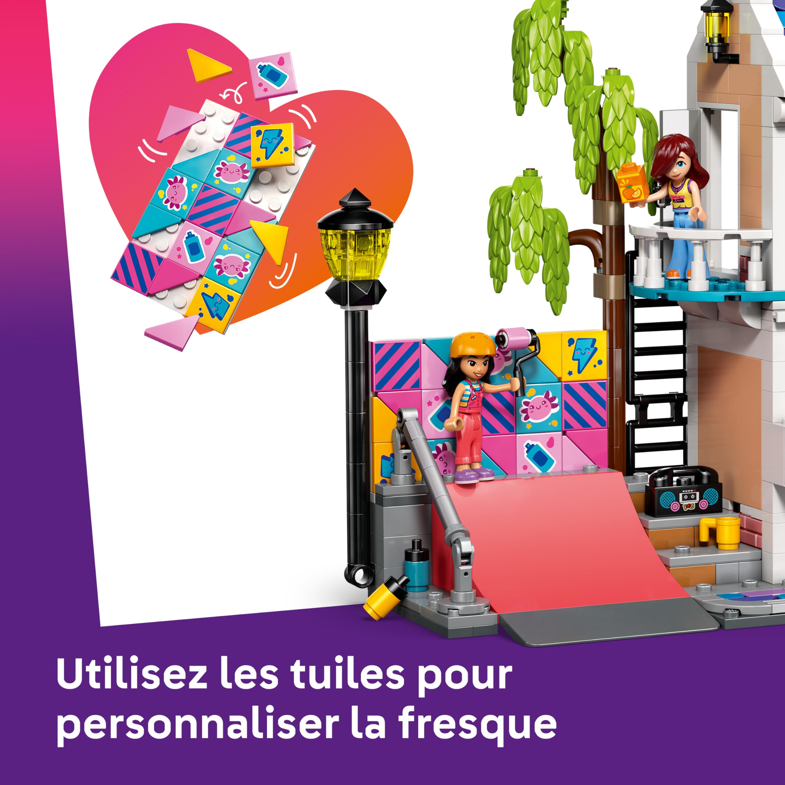 LEGO Friends La Maison de Famille de Liann - Jeu de Construction - Set Miniature - Jardin, 4 Mini-Poupées, Figurines d'Axolotl & Gecko - Accessoires - Cadeau d'anniversaire pour Fille dès 7 Ans 42687