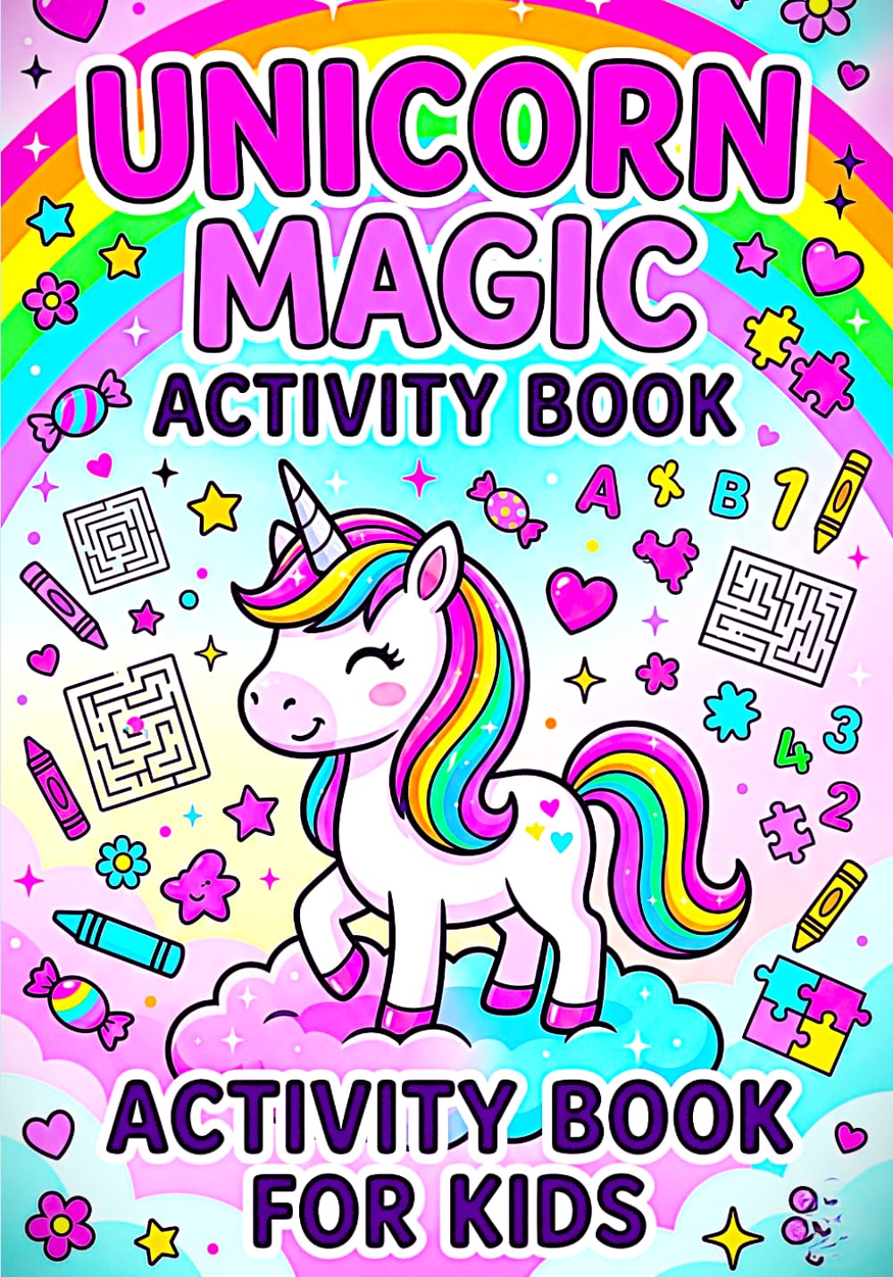 Unicorn Magic Activity Book for Kids: A Magical Journey of Creativity, Games, and Imagination for Boys and Girls Ages 4–8