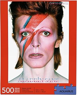 AQUARIUS David Bowie Aladdin Sane Puzzle (500 Piece Jigsaw Puzzle) - Glare Free - Precision Fit - Officially Licensed David Bowie Merchandise & Collectibles - 14 x 19 Inches