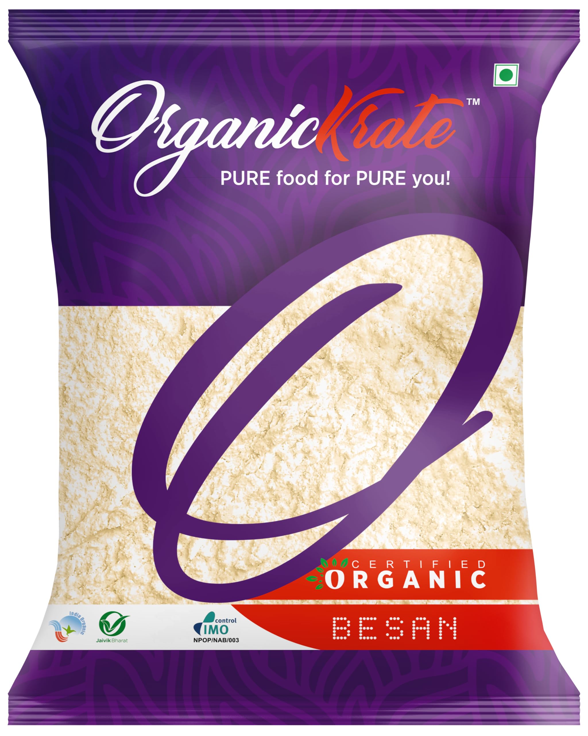 OrganicKrate Organic Besan (Gram Flour) - Chana Besan - Preservative Free - Harmful Chemical Free - GMO Free (900 Grams) (B0CY1Y32GY) Amazon Price History, Amazon Price Tracker
