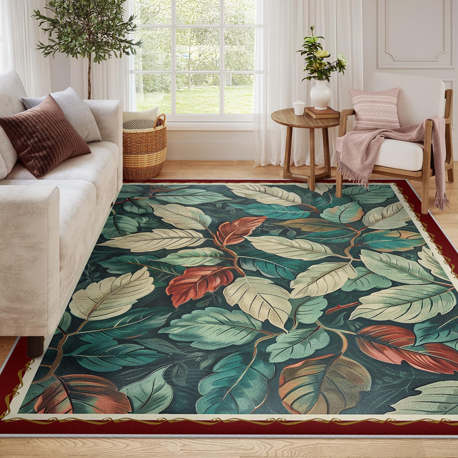 Tapis de salon bleu 140x200 lavable pour en finir avec les taches difficiles