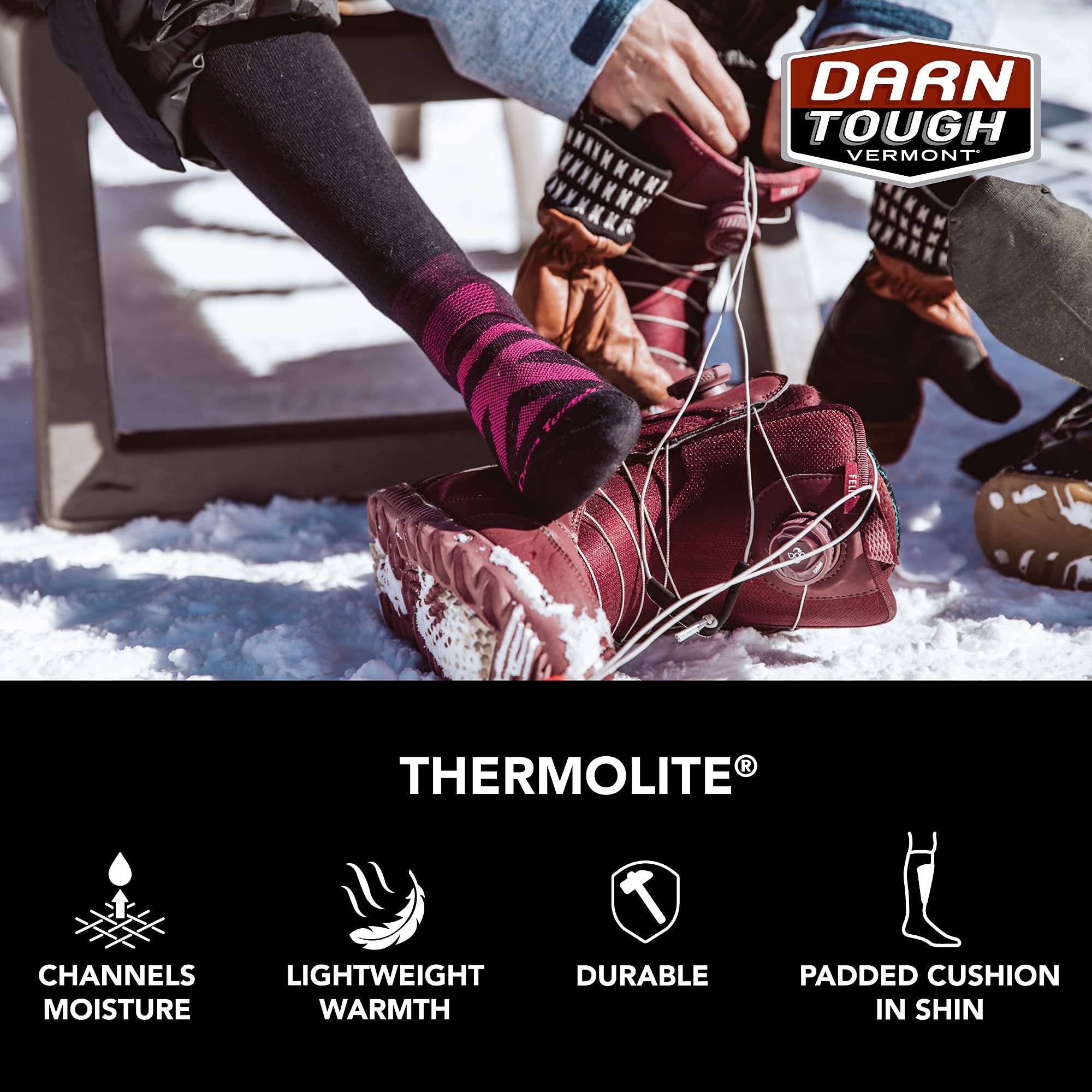 Darn Tough RFL Thermolite OTC Ultra-Lightweight Sock - Women's Black Small