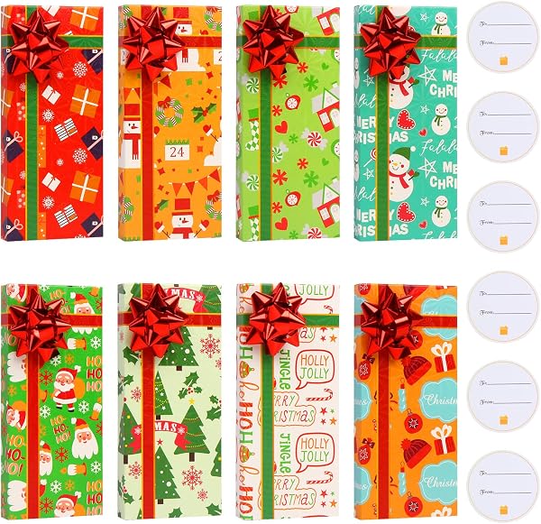 LOKIPA Christmas Cash Holders Boxes with Bow