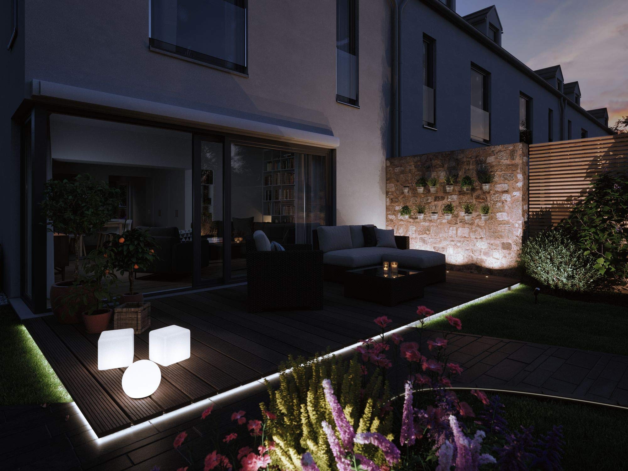Paulmann 94274 Plug & Shine LED apparecchio per esterni ZigBee incl. 1 apparecchio da incasso a pavimento RGBW dimmerabile da 3,6 Watt IP65 argentato illuminazione da giardino bianco caldo 3000 K