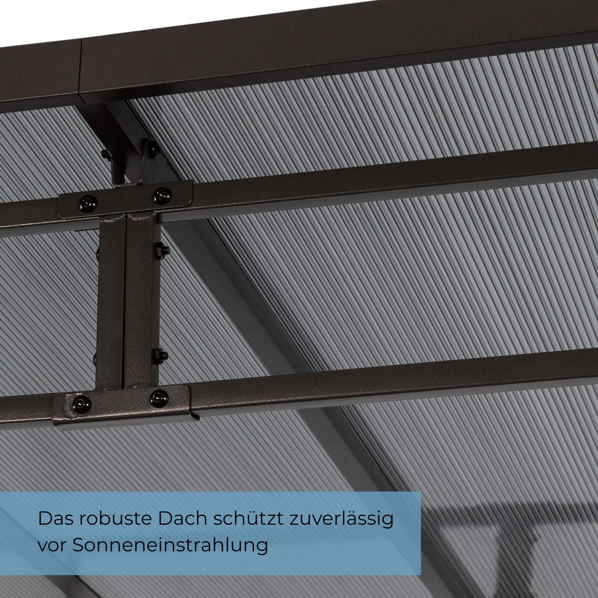 Grillpavillon Gasgrill Unterstand | Terrassendach BBQ-Grillecke 1,5 x 2,2 m | Grillstation Wetterschutz anthrazit