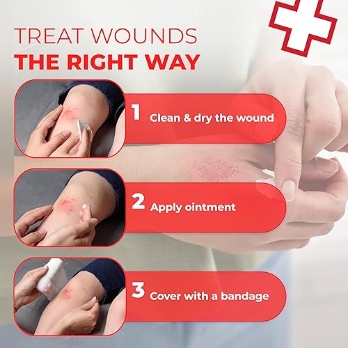 Miniatura 5 de Triple Antibiótico Ungüento .0.32 oz Paquetes – Crema de primeros auxilios para la prevención de infecciones – Neomicina, Bacitracina, Polimixina B