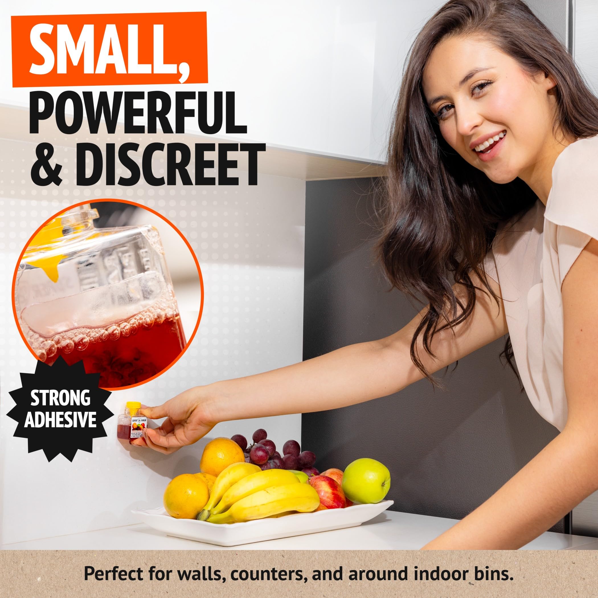Super Ninja Fruit Fly Trap, 6 pack, Highly Effective Fruit Fly Killer for Home & Kitchen - Image 4