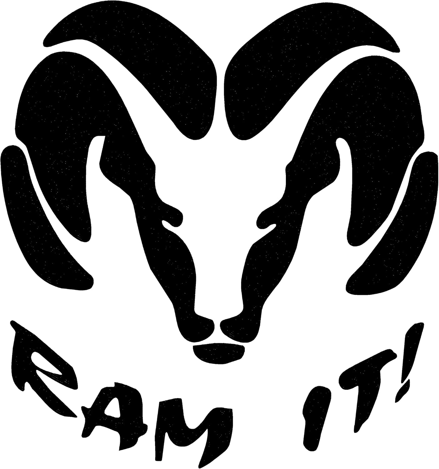Ram It Dodge Decal Sticker Diesel Truck White Decal 9