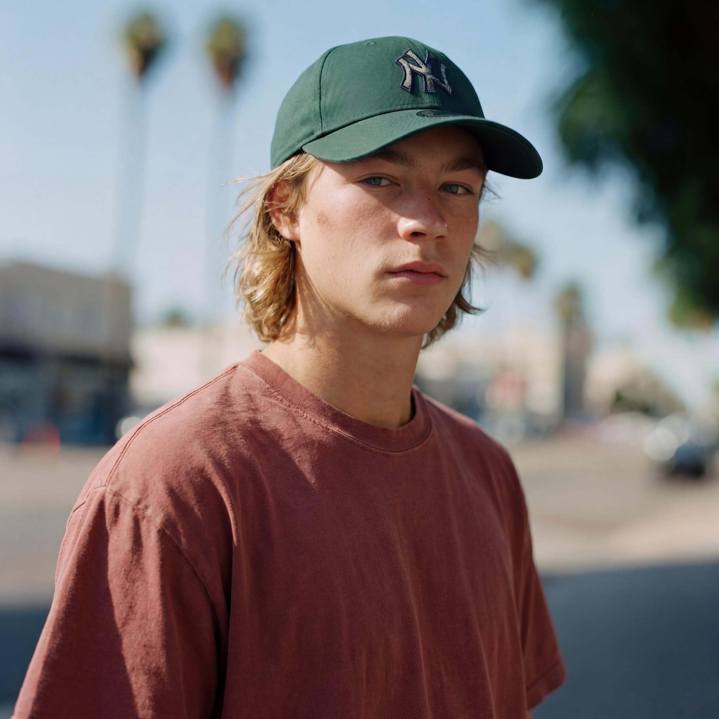 New Era Czapka 9Forty Check Infill MLB YankeesEra Mężczyźni - strapback cap baseball Metalowa sprzączka, Z daszkiem Jesień Lato Wiosna Zima wiosna-lato jesień-zima