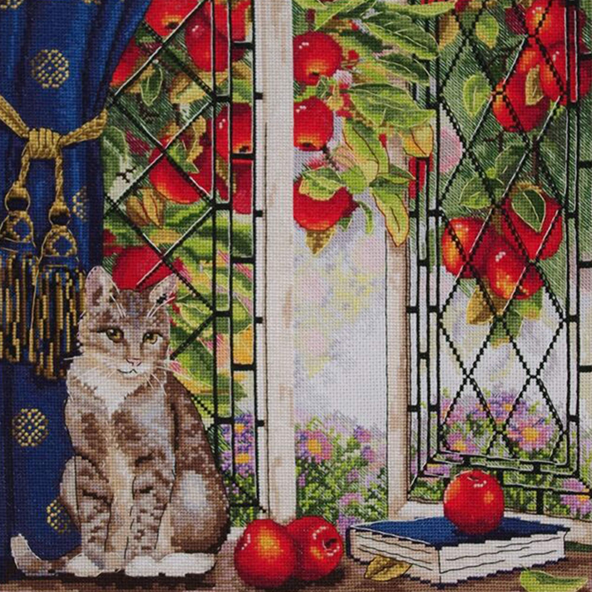 Merejka Multicoloured Counted Cross Stitch Kit, Cotton, 29X29 Cm