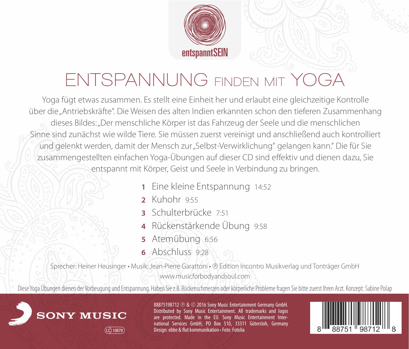 Entspanntsein-Entspannung Finden mit Yoga