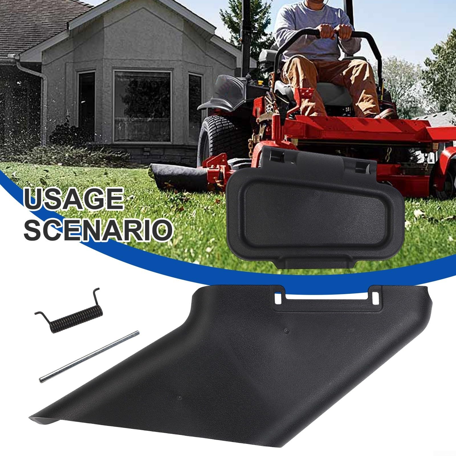 Goulotte de décharge latérale et kit de déflecteur pour Toro 55,9 cm pour tondeuse recyclée, directeur de tonte d'herbe en plastique, pièce de rechange compatible