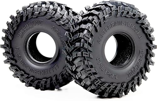 Miniatura 3 de HOBBYSOUL 1.0 Neumáticos 2.756 in de alto todo terreno Super Soft Sticky Mud Tire para RC Crawler 124 SCX24 118 TRX4M Actualizaciones