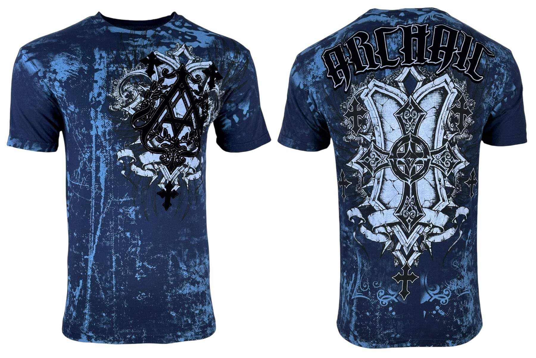Xtreme CoutureArchaic by Affliction Men's T-Shirt Helix Y2K