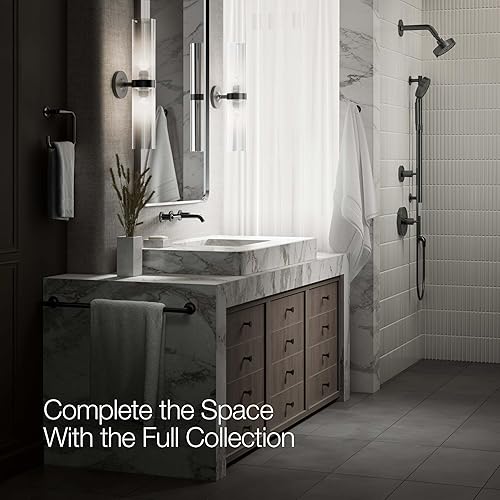 Miniatura 7 de Kohler T14413-4-BGD Purist - Grifo de pared para lavabo