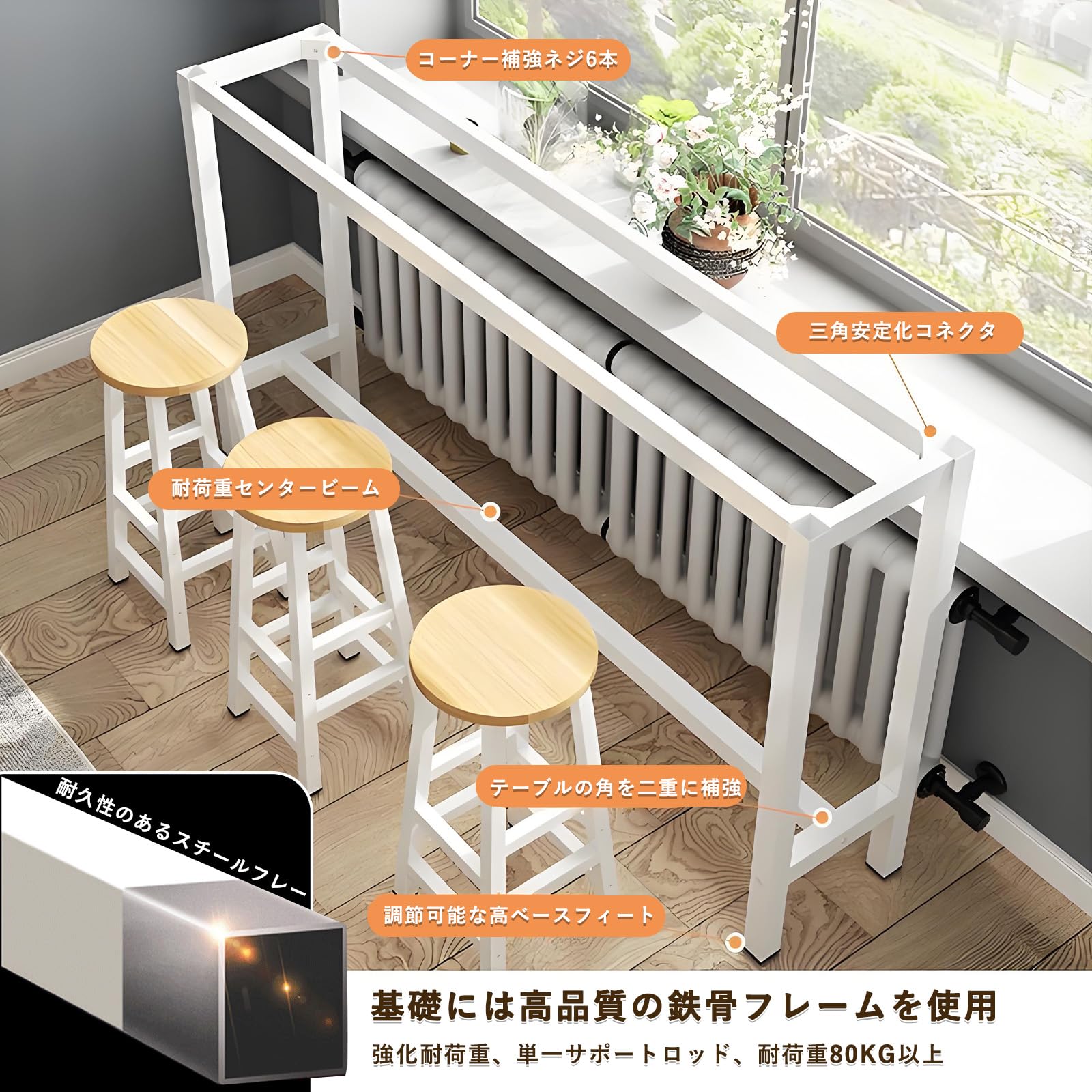 Amazon｜HSHBDDM バーカウンター カウンターテーブル キッチン