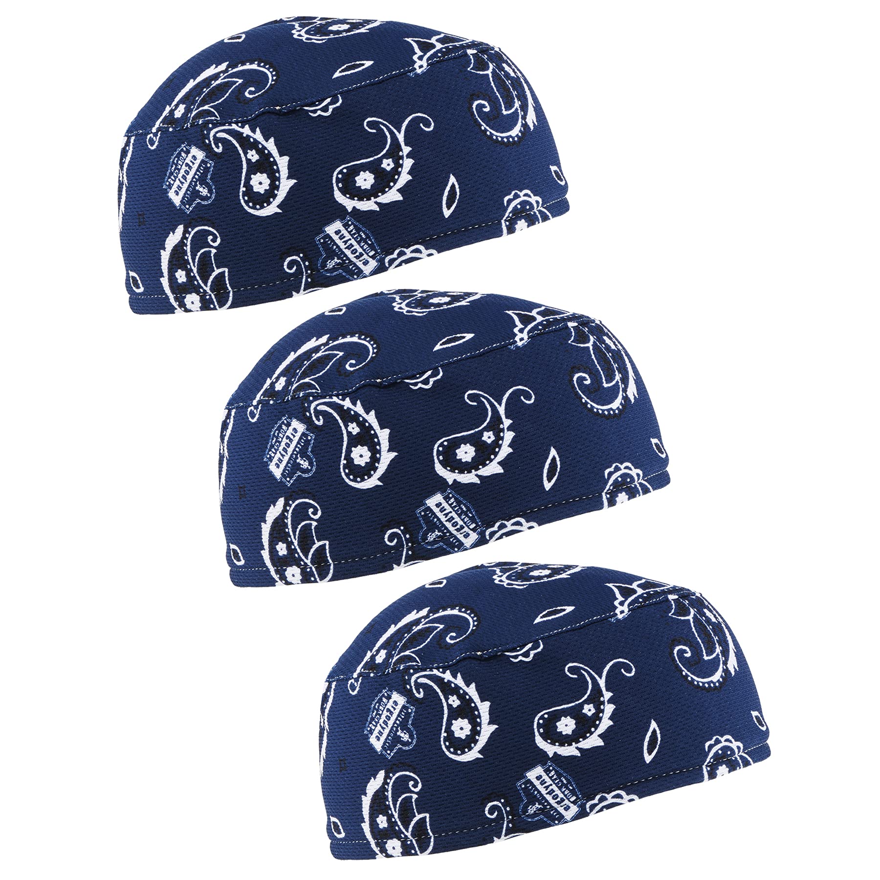 Ergodyne unisex adult 3-pk Cap, Navy Western-3pk, One Size US