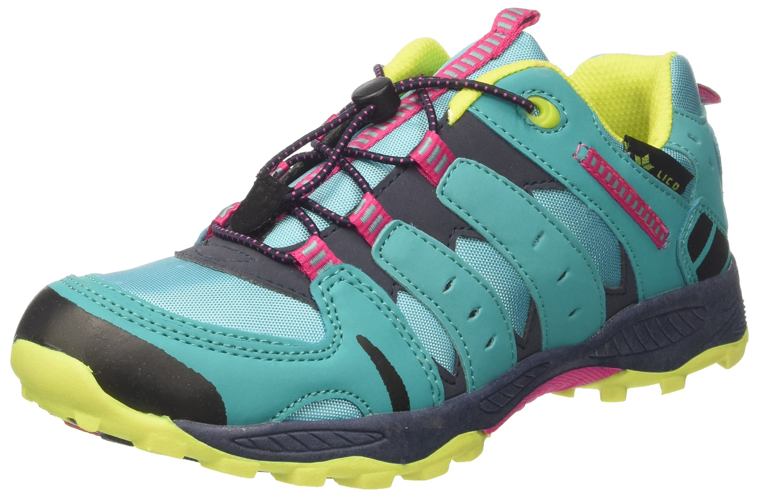 Lico Unisex Kinder FREMONT Trekking & hiking shoes, Turquoise (Tuerkis/Pink/Lemon Tuerkis/Pink/Lemon), 7 UK