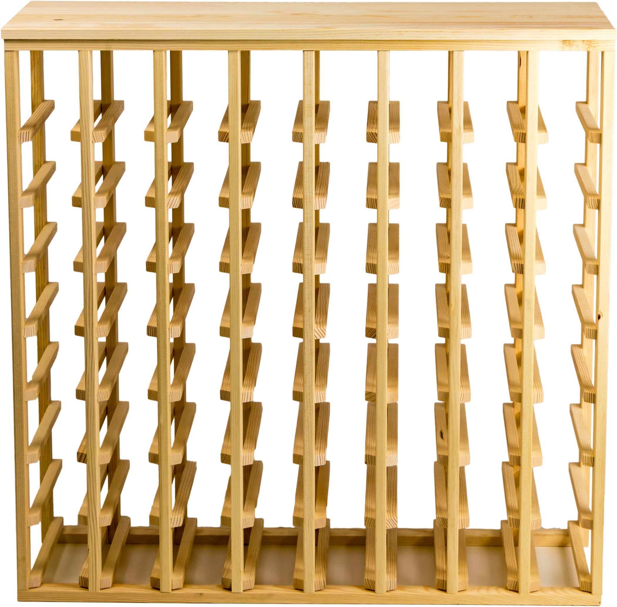 Creekside 64 Bottle Table Wine Rack (Pine) by Creekside - Exclusive 12 inch deep design conceals entire wine bottles. Hand-sanded to perfection!, Pine