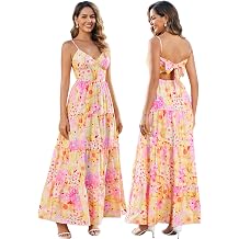 Women Summer Floral Maxi Sundress Boho Beach Long Dress