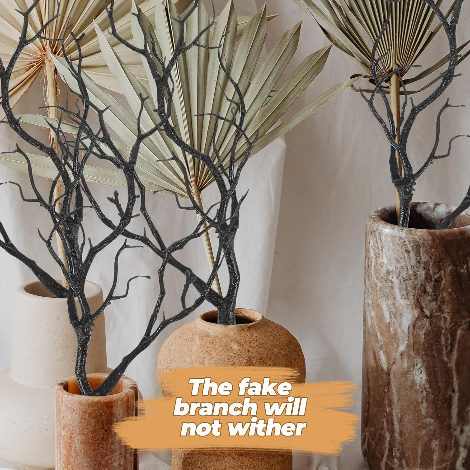 MAGICLULU Artificial Antler Tree Branches 4Pcs Simulated Coral Twig Decorations for DIY Headgear Home Table Decor Faux Dry Branches for Crafting and Photography Props