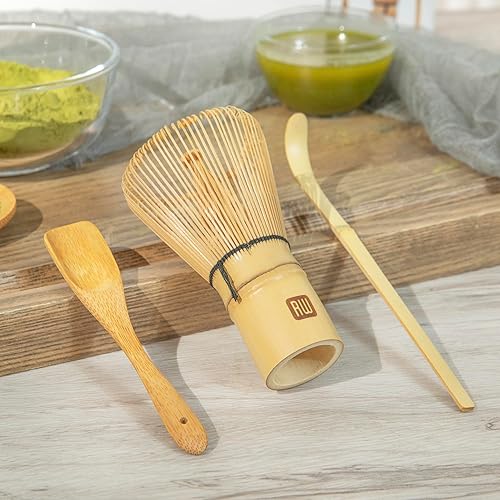 Miniatura 5 de Restaurantware - Juego de batidor de té Dojo Matcha, juego de 3 piezas de cepillos tradicionales de matcha, incluye batidor (Chasen), cuchara