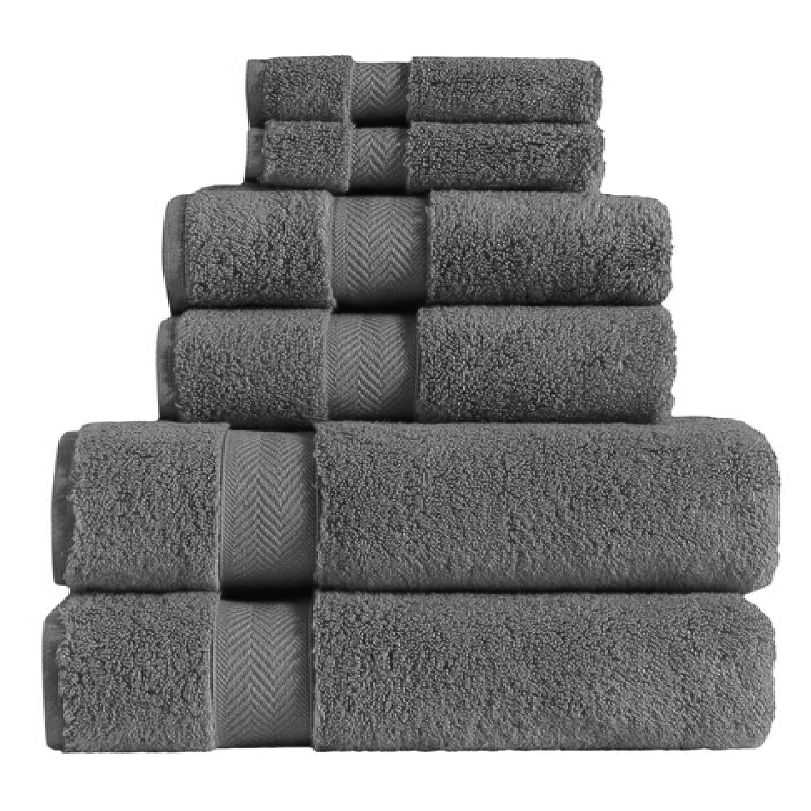 Wholesale Trade Dealz Luxury Bath Towels 800GSM 100% Egyptian Cotton Super Soft Face Hand Bath Towels Jumbo Bath Sheets Quick Dry Highly Absorbent Beach Towels (Charcoal, Bath Sheet)
