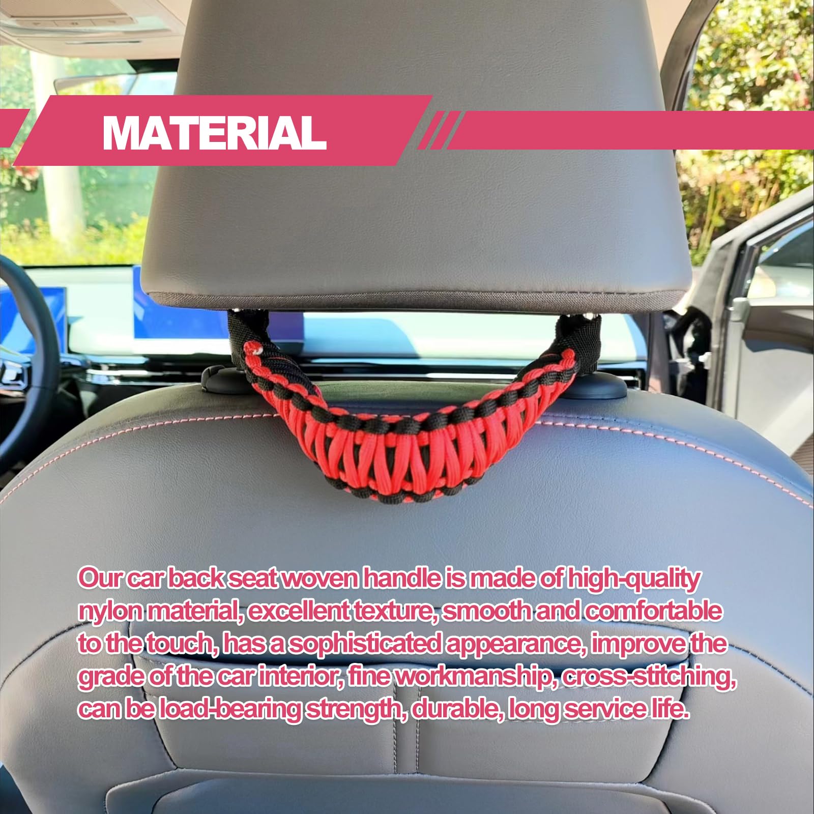 Offroad Truck Accessories 2-Pack Heavy Duty Headrest Grab Handles