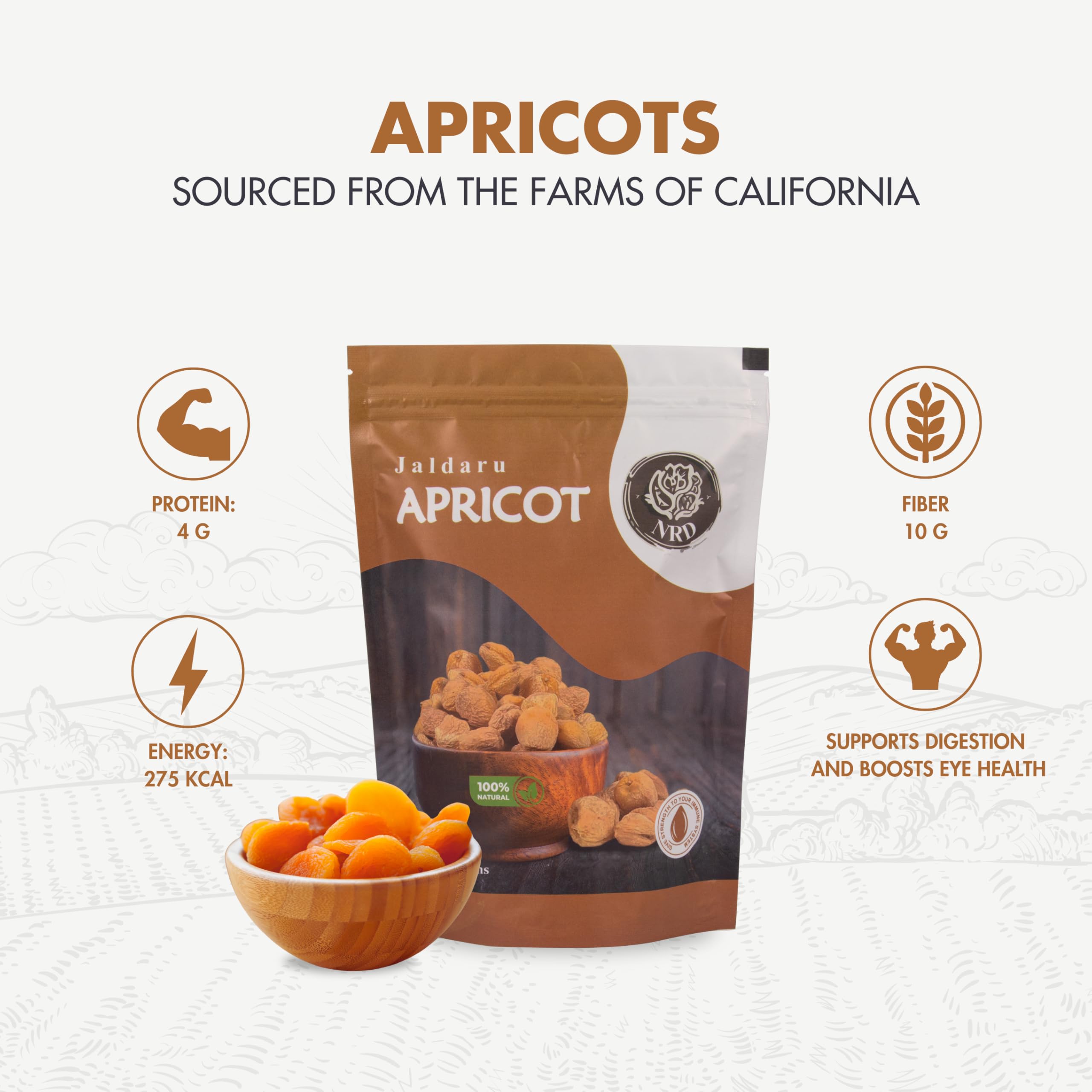 NRD Dried Apricot 5 Kg, Signature Quality, Khumani, Jaldaru, Soft