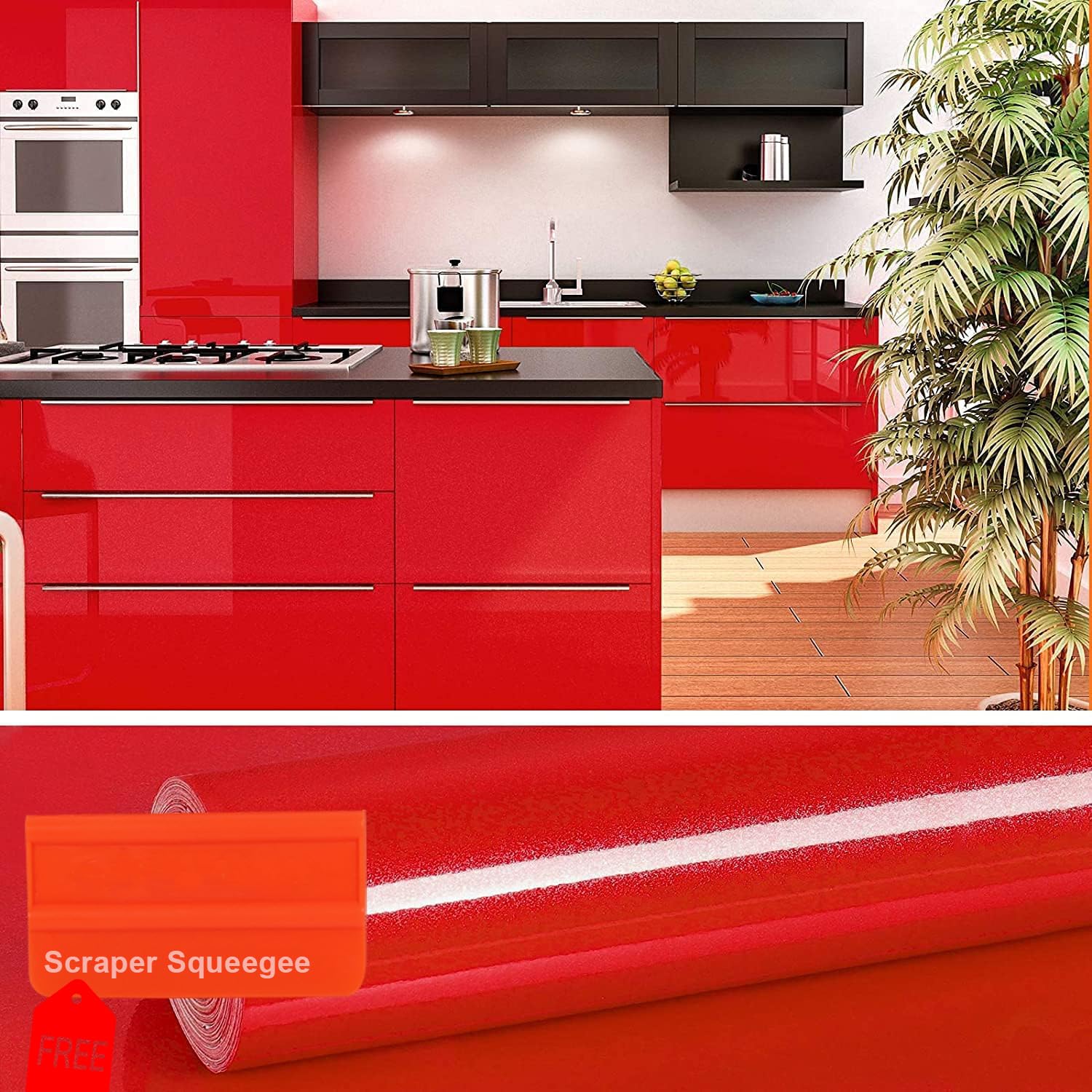 See full amazon price history chart for GREEWELT Glossy Solid Red Wallpaper Decorative for Cabinets Countertops Kitchen Shelves Self Adhesive Film Peel and Stick Waterproof Removable 230x41 CM GREEWELT Glossy Solid Red Wallpaper Decorative for Cabinets Countertops Kitchen Shelves Self Adhesive Film Peel and Stick Waterproof Removable 230x41 CM (B0BRL28WYL) Amazon Price History, Amazon Price Tracker