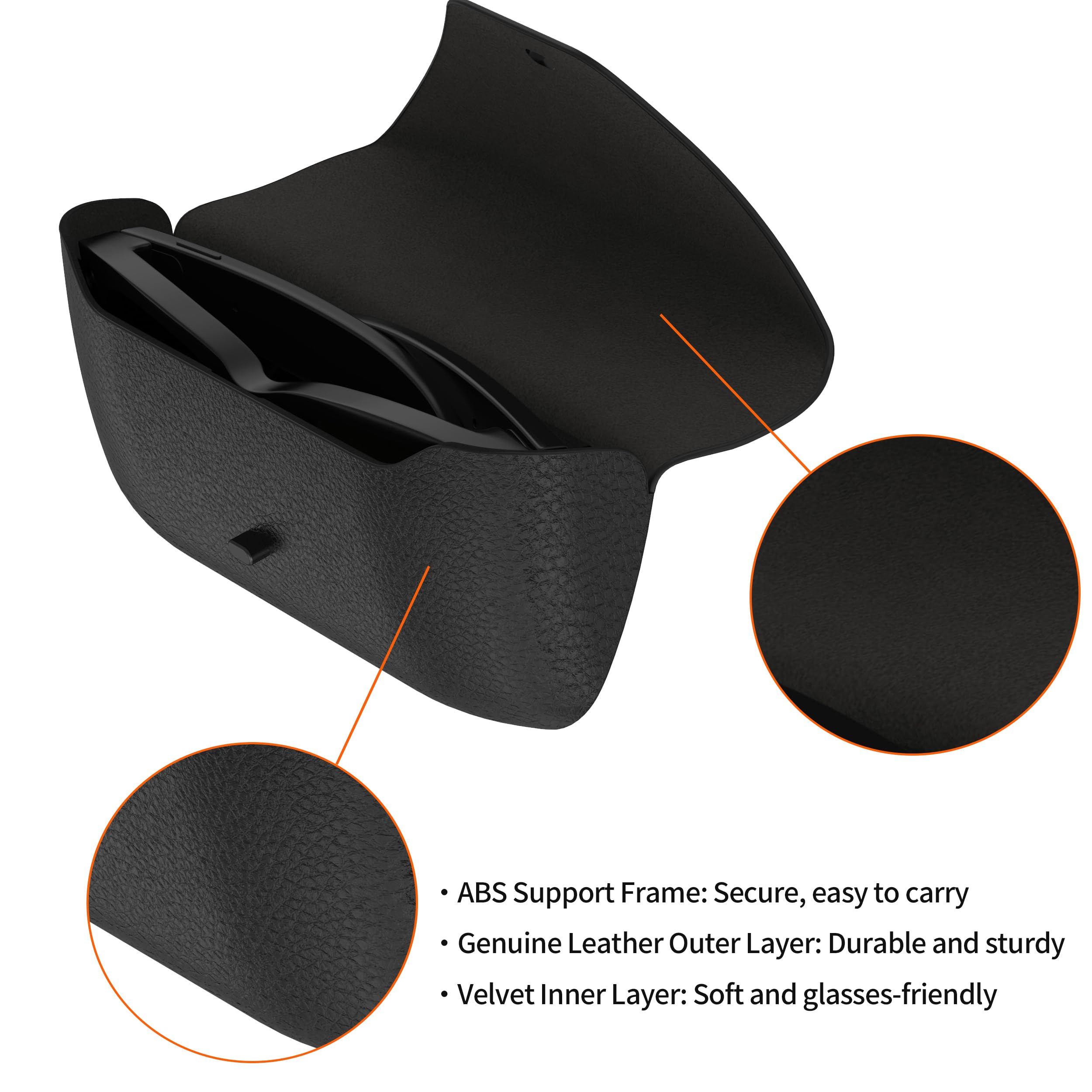 Ray-Ban Meta Smart Glasses Dock & Charger Gen 1/2 etui do ładowania, Wayfarer Skyler Oakley, skórzane USB-C