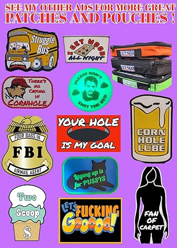 Miniatura 4 de Funda para bolsas de cornhole, bolsa de parche negra, resistente con doble cremallera, parte superior de vinilo, inserto pequeño, juego individual,