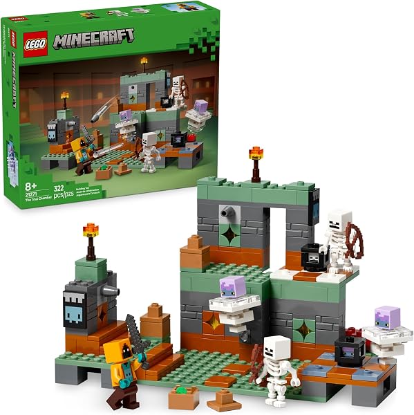 LEGO Minecraft The Trial Chamber Building Toy - Gamer Playset for Kids, Girls and Boys, Ages 8+ - Includes Shadow Hoodie