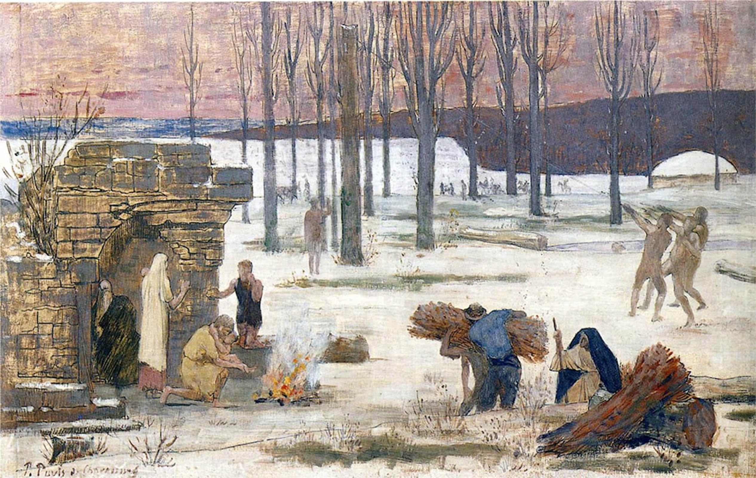 POSTERIIk Famous Animal Posters Vintage Picture Winter Pierre Cecile Puvis De Chavannes Modern Wall Decor for Home Decor 60x90cm