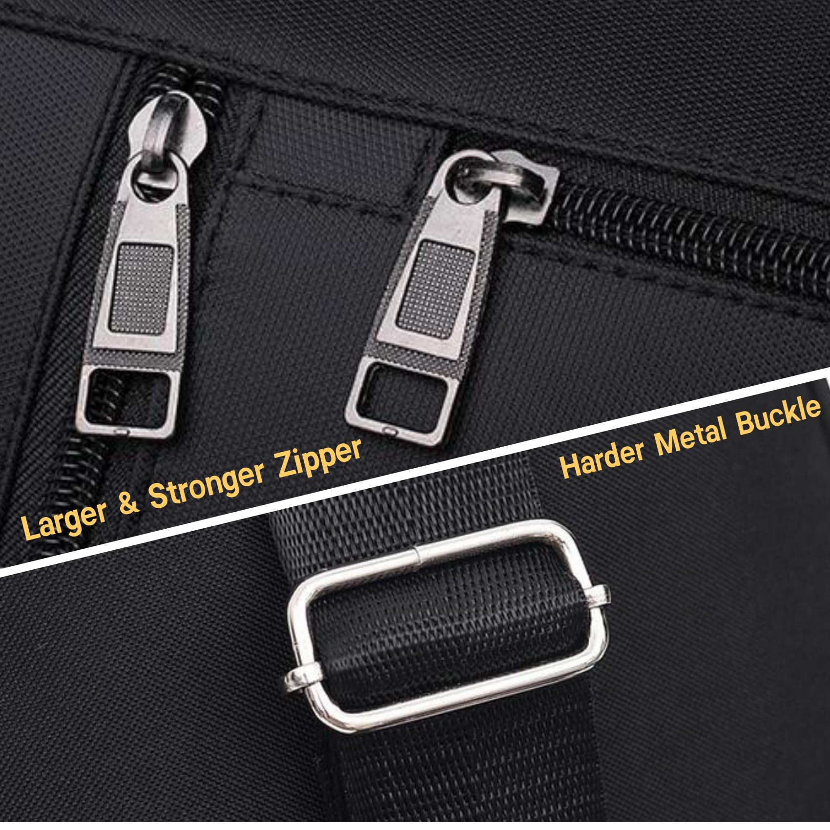 GIGKOUKI Tasche für Akustikgitarre, 0,9 cm dicke Polsterung, für 99 - 101,6 - 104,4 cm (39 - 40 - 41 Zoll) Akustikgitarre - klassische Gitarre, wasserabweisend, doppelt verstellbarer Schultergurt