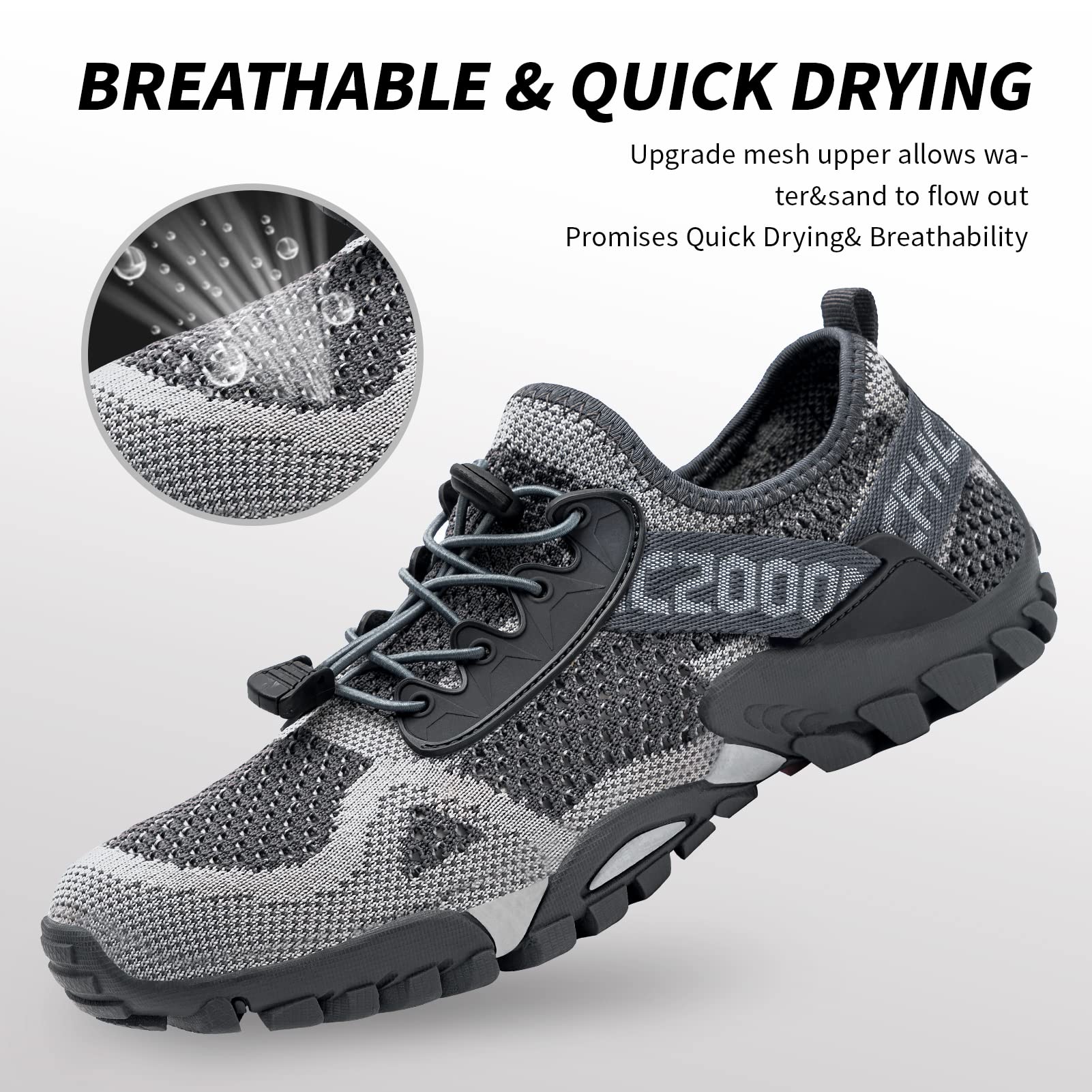 Sobaso Buty do wody dla kobiet i mężczyzn, szybkoschnące buty do pływania, plaży, sportów wodnych, nurkowania, wędrówek, żeglowania i podróży