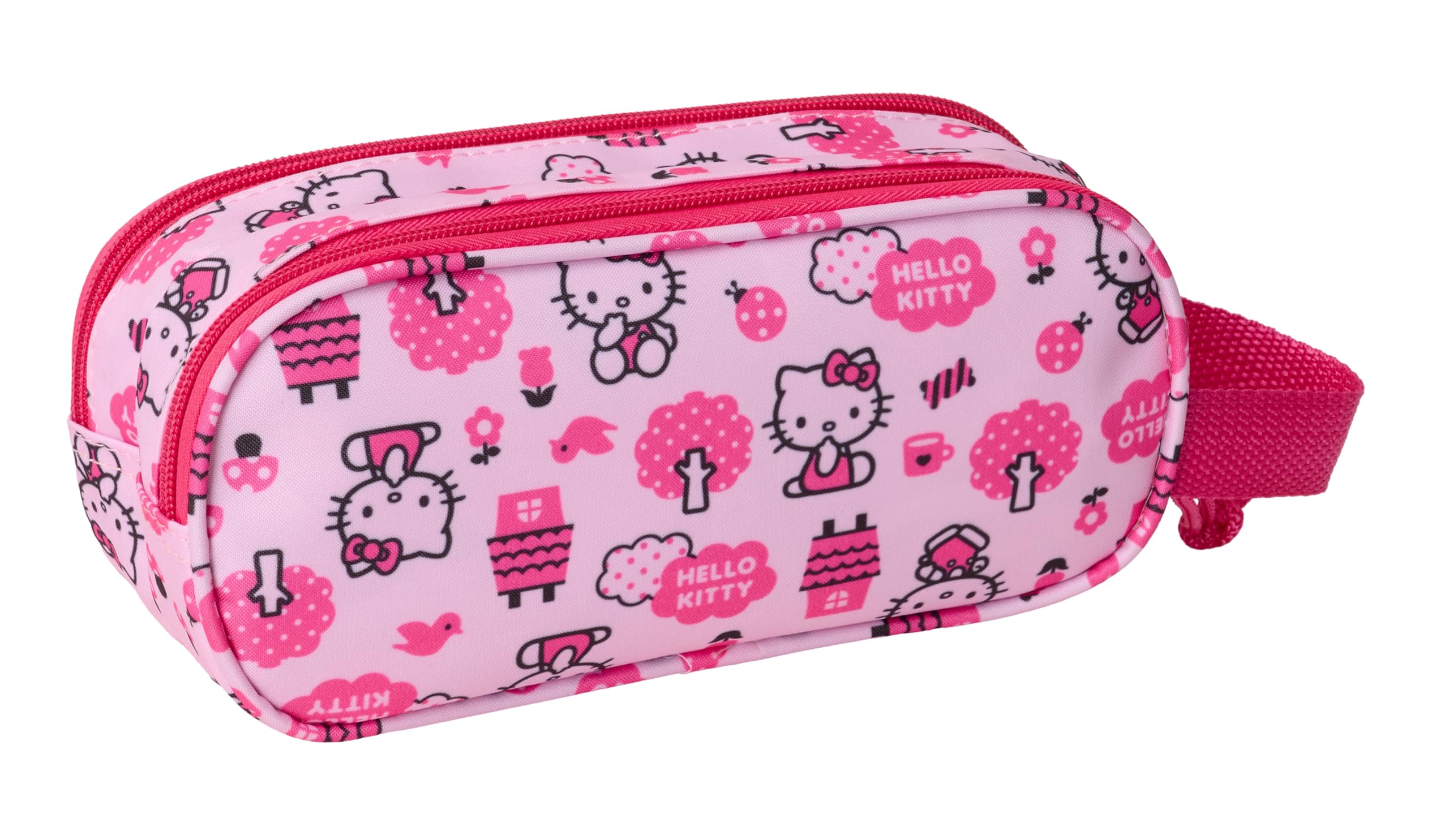 Safta HELLO KITTY 3D Astuccio doppio 3D per bambini 21 x 6 x 8 cm Rosa