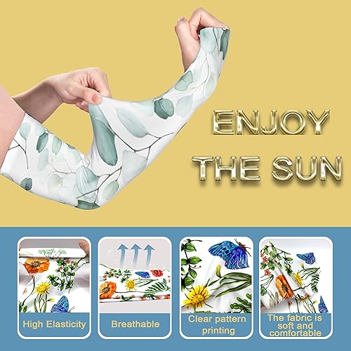 Miniatura 4 de Mangas de jardinería, mangas de enfriamiento de brazo de protección solar para jardinería, mangas a prueba de espinas para cubrir brazos para