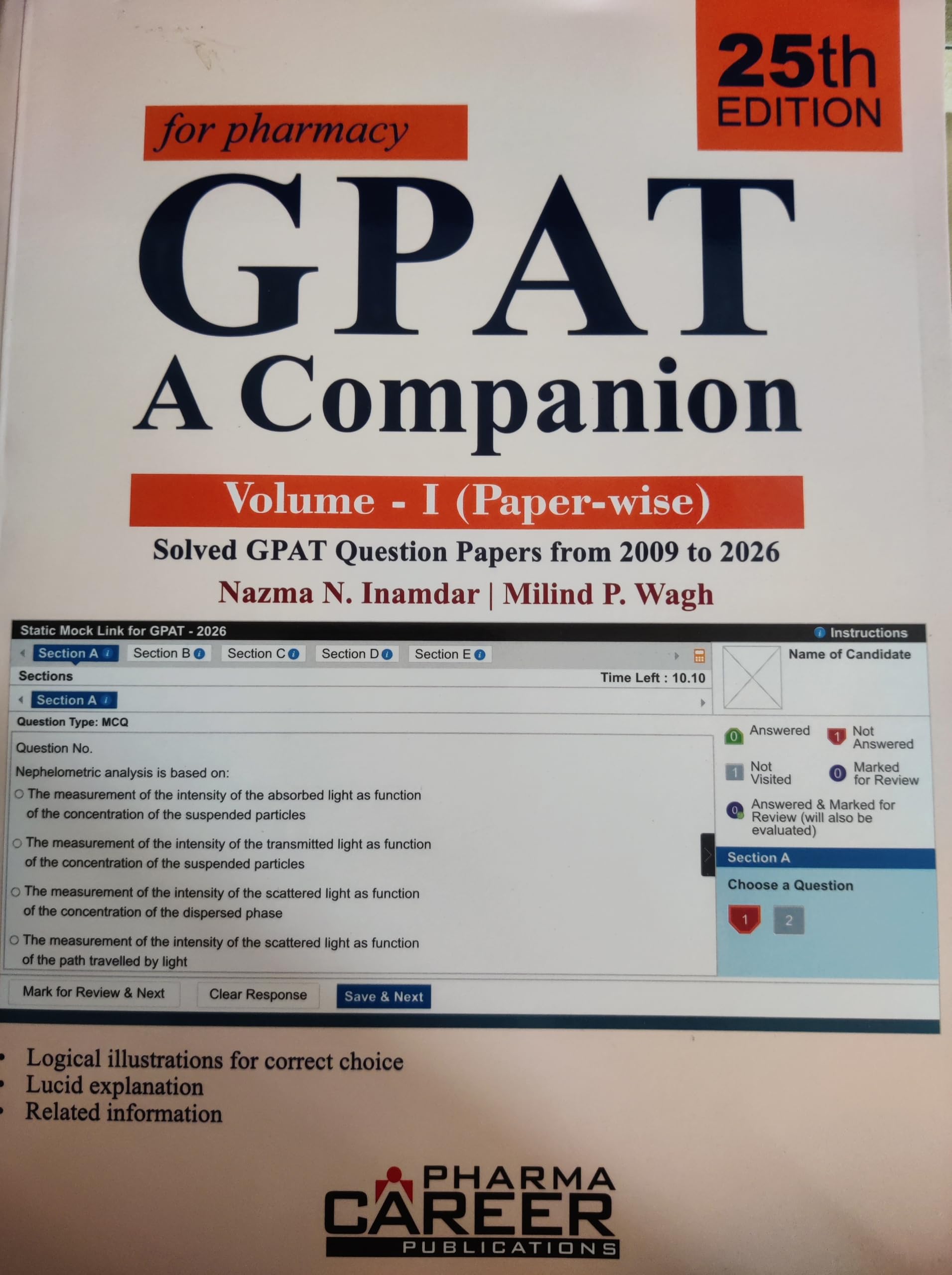 Image of Gpat a Companion Vol I In cluding 2026 Paper with Solution