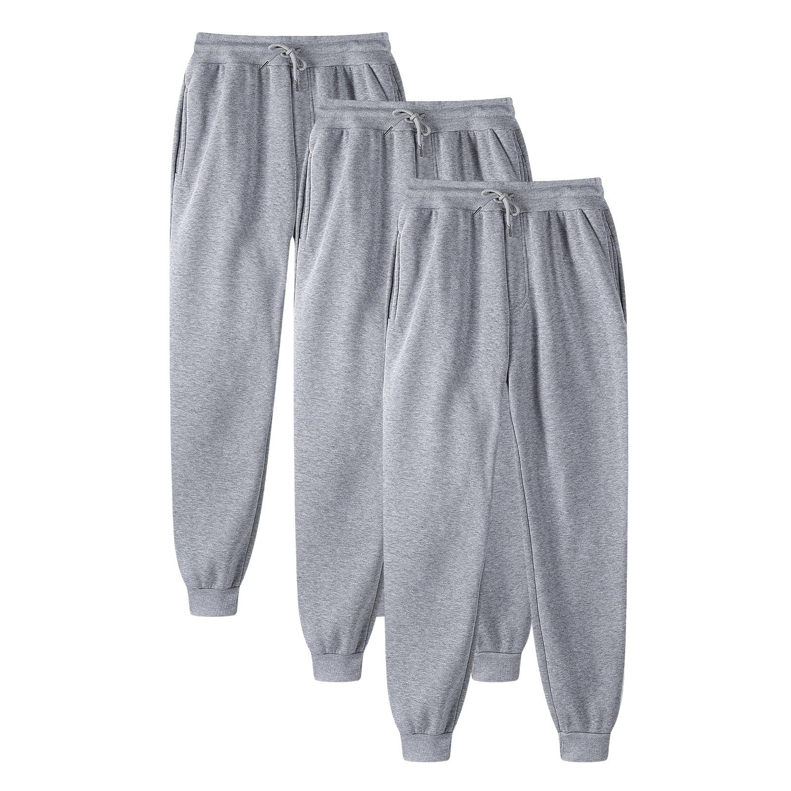 3 pezzi pantaloni della tuta da uomo pantaloni casual moda pantaloni da jogging da uomo tinta unita pantaloni larghi alla moda per gli uomini piedi raggruppati pantaloni da jogging pantaloni atletici