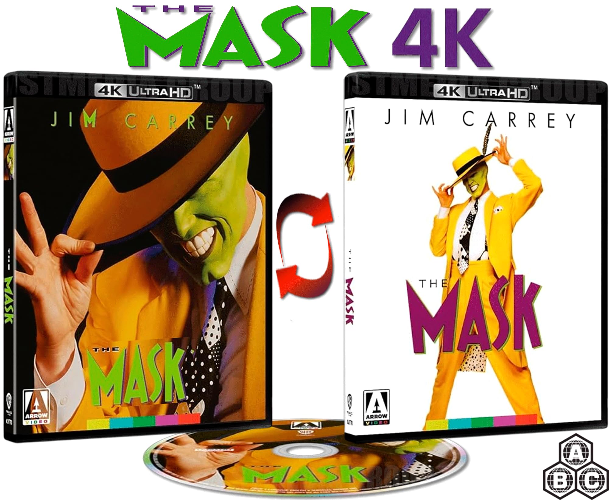 The Mask (Special Edition / Reversible cover / with Jim Carrey) [1994] [4K Ultra HD] [Region Free]