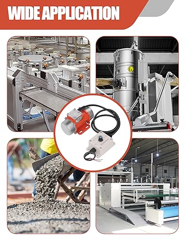 Miniatura 8 de Motor vibrador de hormigón Motor vibratorio eléctrico 30W 4000RPM, motor de vibración DC sin escobillas controlador de velocidad ajustable, mini