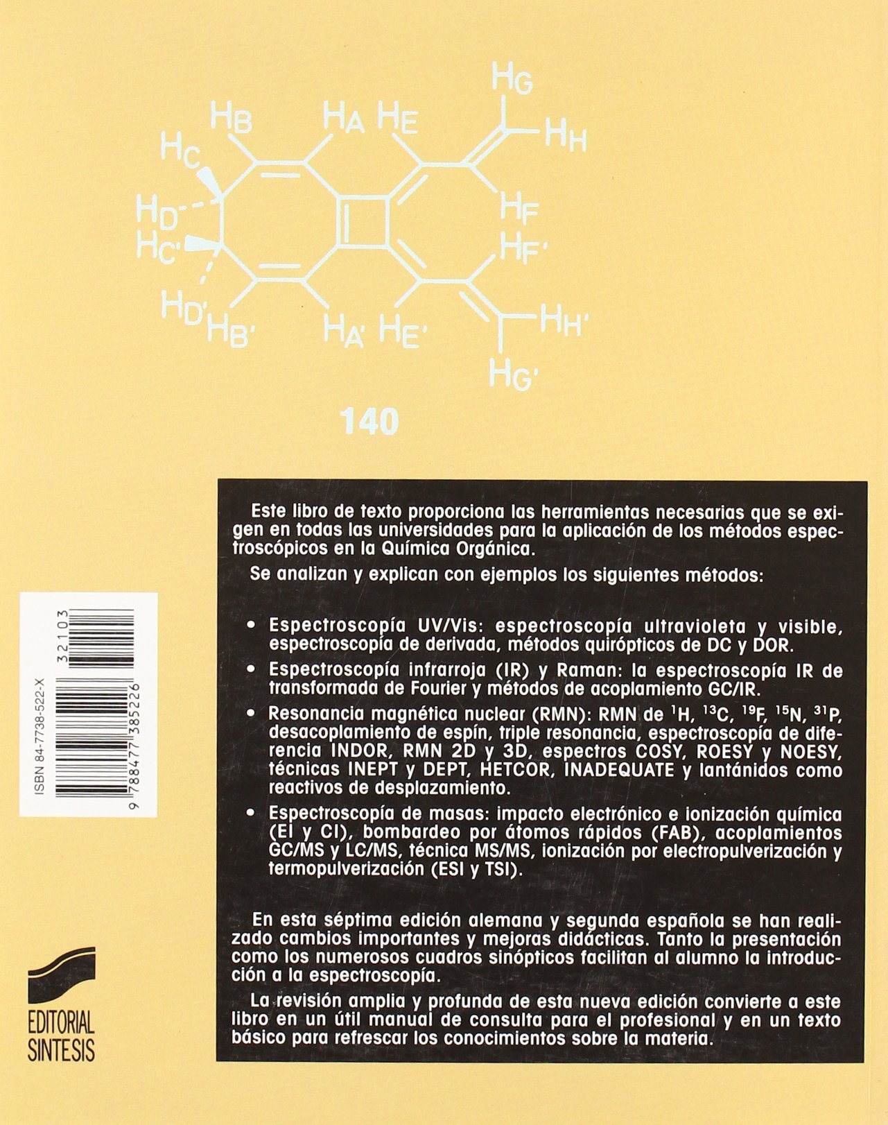 Métodos espectroscópicos en química orgánica: 3 (Ciencias químicas. Química básica)