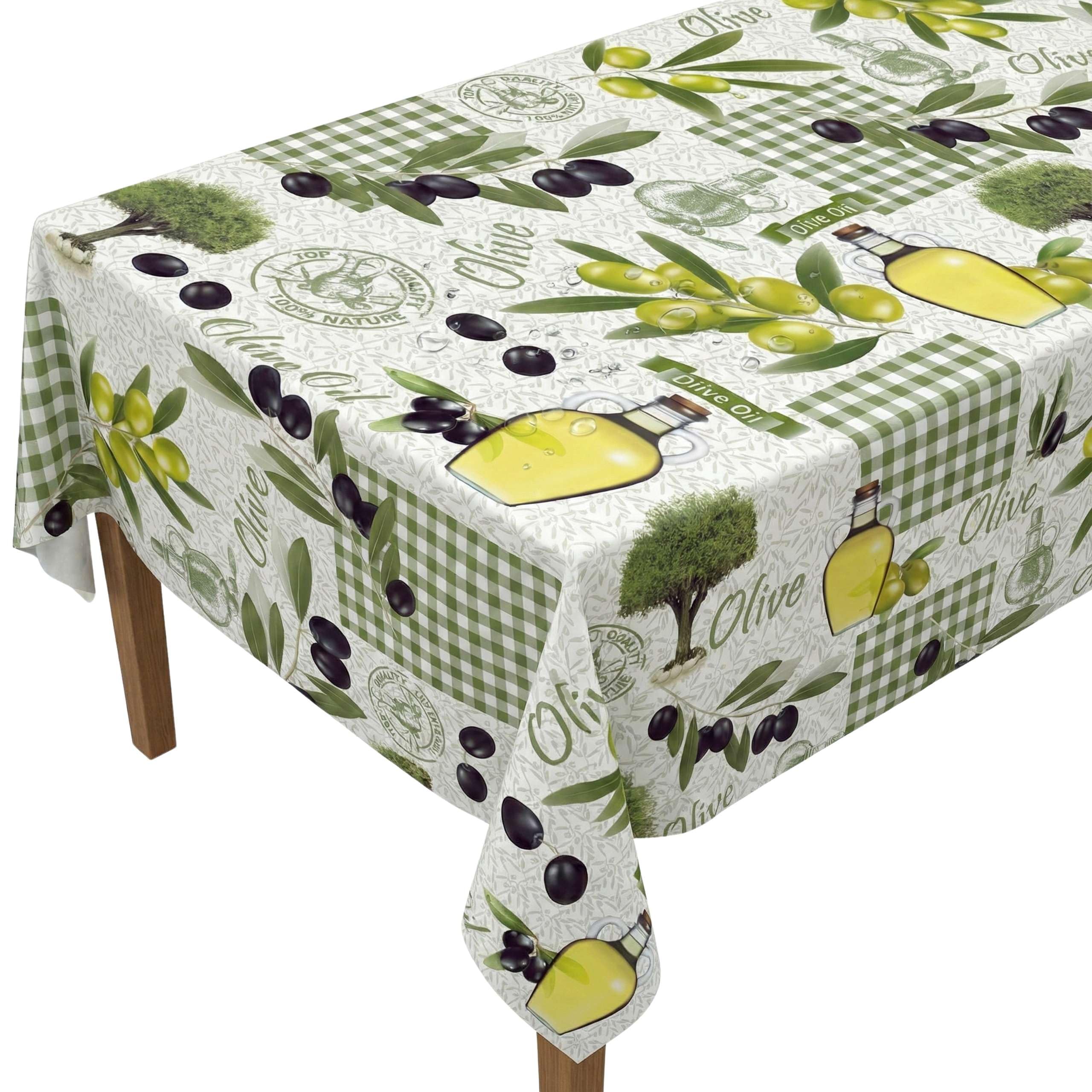 Artwelt Wachstuch Tischdecke Dekorativ Gemustert Abwaschbar Knitterfrei Tischtuch Folio für Küche Esszimmer Garten Outdoor Besondere Anlässe